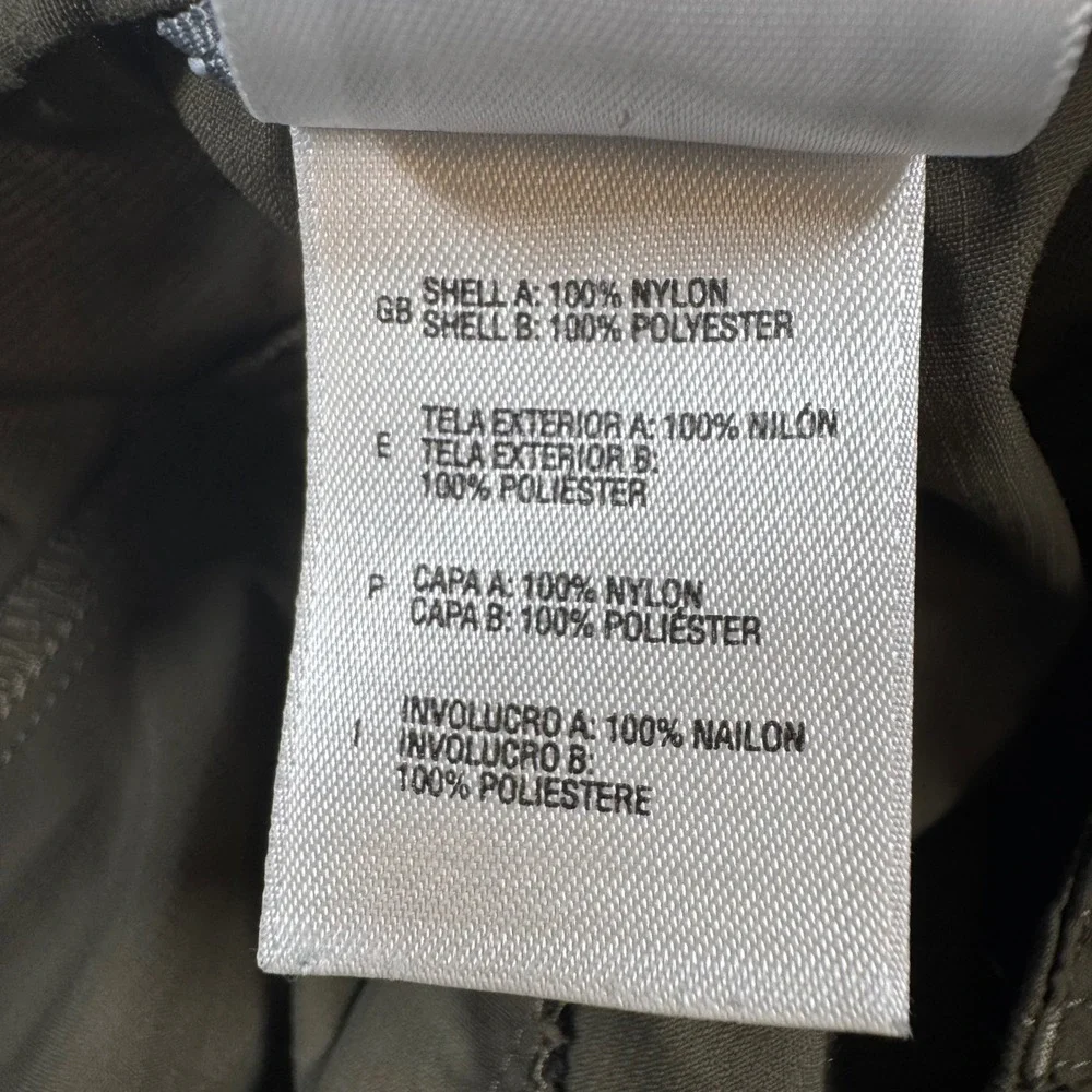 The North Face Cargo Shorts Mens XL Green Ripstop Hiking Outdoor